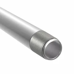 This 1/2 in trade size, 10 ft length IMC conduit is made from 304 stainless steel with a polished finish. It features male NPT threads and meets ANSI standards. Suitable for protecting electrical wiring in environments requiring corrosion resistance.