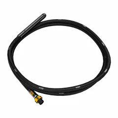 Replacement vibrator head and shaft assembly for concrete vibrators. Features a 2-inch head diameter, 21-foot overall length, and quick-connect design. Used to consolidate air pockets and settle concrete in slabs, walls, and foundations.
