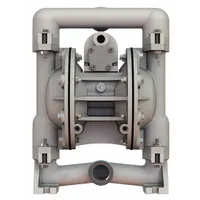 VERSAMATIC Double Diaphragm Pump: 316 Stainless Steel Body, 1 in, NPT Connection, 49 gpm, SS Seat (MPN E1SA6X669C-ATEX)