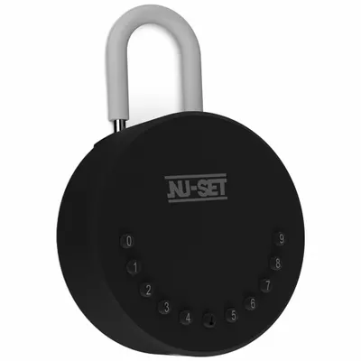 NU-SET Lock Box: Mechanical Combo Lock, 2 Key Capacity, 4 3/4 in Outside Ht - Padlock Lockboxes