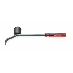 Steel wheel cover puller and replacer with a 9/16 in stock size. Used for removing and installing wheel hub caps on heavy-duty trucks and equipment in fleet maintenance and automotive repair.