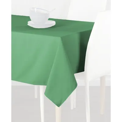 R&R TEXTILE Rectangular Tablecloth, Seafoam Green, 72x52 in, Polyester - Rectangular Tablecloths