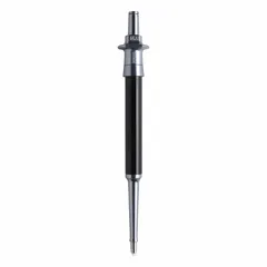 Single-channel pipettor with fixed volume D-tipper design for 20 µL maximum capacity. Black instrument suitable for repetitive liquid dispensing tasks in laboratory environments.
