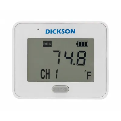 DICKSON Data Logger: 5%to 95% Relative Humidity Measured, 131°F, DBL, Humidity/Temp - Temperature & Humidity Data Loggers