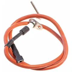 Replacement ignitor assembly for YORK gas-fired heating equipment. Includes ignitor and tubing for installation. Used in furnaces, boilers, and rooftop units to provide ignition for burner startup.