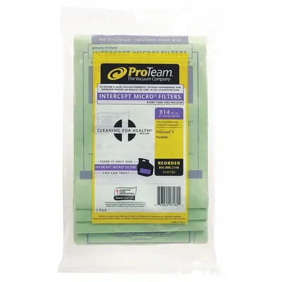 PROTEAM 107182 Dry Paper 2-Ply Backpack Vacuum Bag - Backpack Vacuum Bags