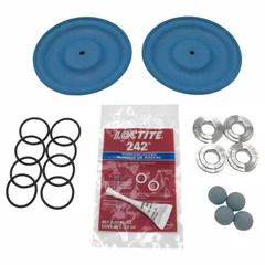 Fluid section repair kit for rebuilding the fluid end of compatible Graco diaphragm pumps. Includes Santoprene wetted components to restore sealing and pressure performance. Suitable for industrial fluid handling, painting, and coating applications.