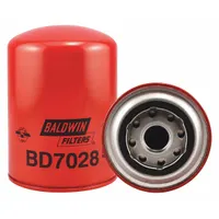 Spin-on oil filter with M26 x 1.50 thread and 5 7/8 in overall height. Cellulose media with 20 psid bypass valve. Used for engine oil filtration in vehicles and industrial equipment