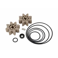 This overhaul kit contains components necessary for servicing and restoring GPI M-150S series pumps to operational condition. It is used in industrial fluid-handling applications where pump maintenance is required.