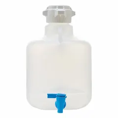 APPROVED VENDOR 10 L Round Carboy with Bottom Spigot, Jerrican, 155-B817-FLS