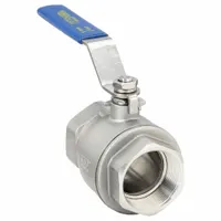 APPROVED VENDOR Manual Two-Way Ball Valve: 2 in, 316 Stainless Steel, Straight Valve Body, Two-Piece (MPN G-SSF-200)
