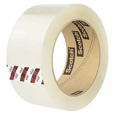 SCOTCH 371+ Medium-Duty Hot Melt Tape, 2 in x 1000 yd, 6 Pack