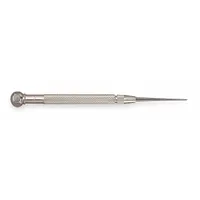STARRETT Pocket Scriber: Straight, Round, Steel, Knurled, Nonmagnetic, Removable Tip, Steel, Pointed (MPN 70A)