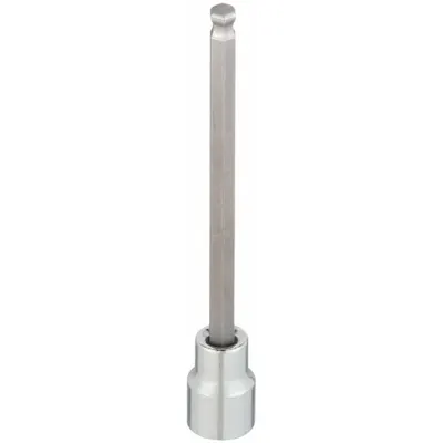 WESTWARD Socket Bit: 3/8 in Drive Size, Hex Tip, 8 mm Tip Size, 4 3/4 in Overall Lg - Ball-End Hex Bit Sockets
