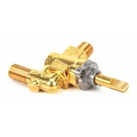 This valve is a replacement component for Vulcan Hart ovens. It is designed to control gas or fluid flow in commercial cooking equipment. Typical applications include use in restaurant and institutional kitchen ovens where precise flow regulation is required