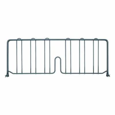 METRO DD24K3 Shelf Divider, 24 in, Green, Polymer, Epoxy Coated - Dividers for Wire Shelving