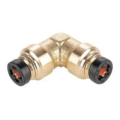 PARKER 165PTC-5/32 Brass Push-to-Connect Elbow, 5/32 in OD x 5/32 in OD - Brass Air Brake Fittings
