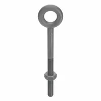 Machinery Eye Bolt: Without Shoulder, Steel, Galvanized, 5/16"-18 Thread Size, 2 1/2 in Thread Lg (MPN N2002-4-1/4)