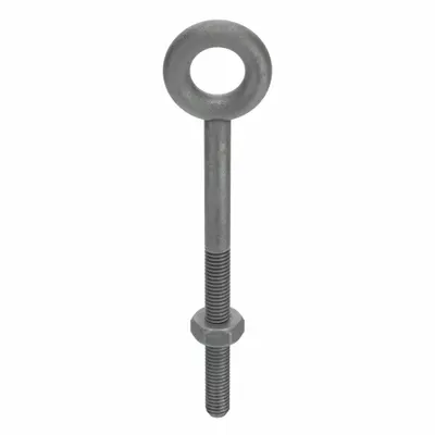 KEN FORGING Machinery Eye Bolt: Without Shoulder, Steel, Galvanized, 5/16"-18 Thread Size - Machinery Eye Bolts without Shoulder