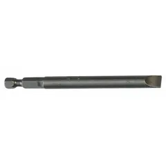 Slotted head impact bit with hex drive, imperial size 2F-3R. Impact rated for high-torque fastening. Sold as a 5-pack. Suitable for driving slotted fasteners in assembly and maintenance tasks.