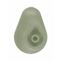 PAWLING CORP Bracket: PVC, Champagne, Not Ligature Resistant, BR-400/BR-600, 1 7/16 in Overall Lg (MPN BR-108-0-313)