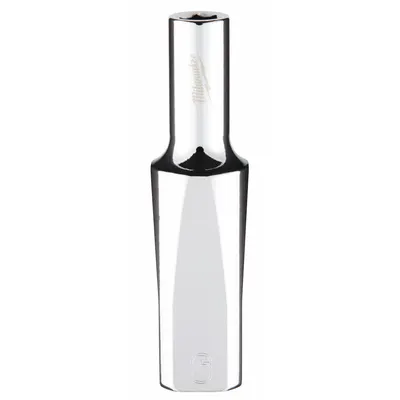 MILWAUKEE Deep Well Socket: Metric, 3/8 in Drive Size, 6 mm Socket Size, 6-Point - Anti-Roll Hand Sockets