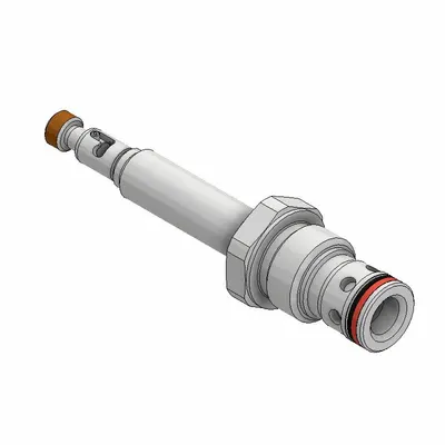 Parker Poppet Valve: Steel, Screw-In, Two Positions, Normally Closed, Two-Way - Solenoid Cartridge Valves