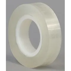 Transparent double-sided foam tape with closed-cell polyethylene foam backing. Removable bond type allows clean removal without residue. Used for mounting, splicing, and temporary holding in industrial assembly, signage, and packaging applications.