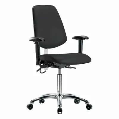 OEM Vinyl ESD Task Chair with Arms - Vinyl ESD Chairs