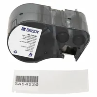 Combined Label and Ribbon Cartridge: Rectangle, 1 1/2 in x 3 3/4 in, Black on White, -321°F to 230°F (MPN M5-119-461)