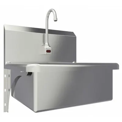 SANI-LAV Hands-Free Sink: 1 Stations, 9 in Bowl Dp, 20 in Bowl Lg, 17 in Bowl Wd - One-Station Wall-Mounted Hand Sinks with Faucets