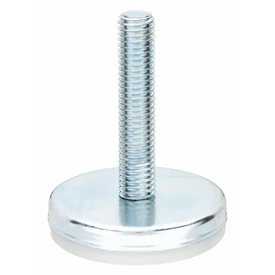 S & W Male-End Leveling Mount: Fixed Stud, M10 Thread Size, 61 mm - Fixed Male Leveling Mounts