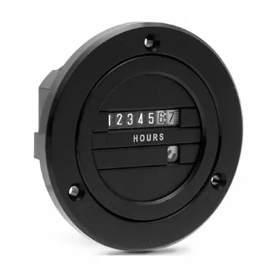 TRUMETER Electromechanical Hour Meter: Hour Meters, Front Panel Mounting, Analog