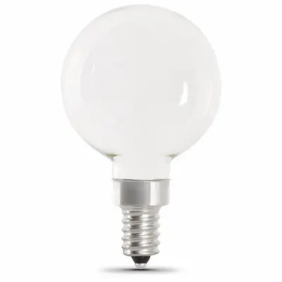 FEIT ELECTRIC Compact LED Bulb: Candelabra Screw (E12), LED, (G) Globe, G16-1/2, 5.5 W Watt - Candelabra Screw Base (E12) Lamps