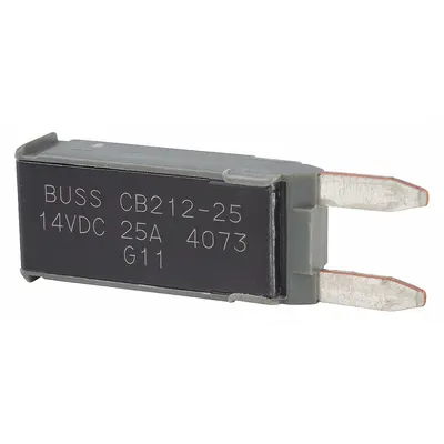 BUSSMANN CB212-25 Type II Footprint Automotive Circuit Breaker - Plug-In Mount Automotive Circuit Breakers
