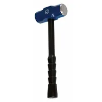 Standard Sledge Hammer: Steel, Fiberglass Handle, 8 lb Head Wt, 2 1/2 in Dia, 16 in Overall Lg (MPN 6884841)