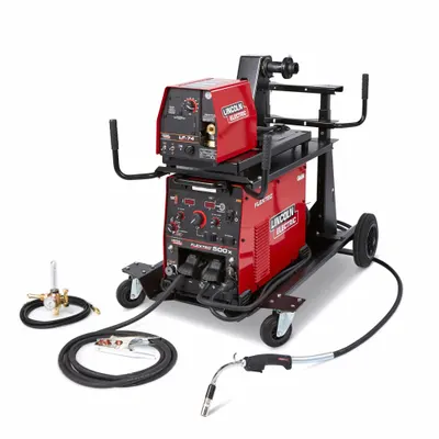 LINCOLN ELECTRIC Flextec 500X DC Multiprocess Welder with LF-74 Wire Feeder - Lincoln Flextec