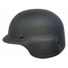 Level IIIA ballistic helmet constructed from Aramid material with a Black finish. Features a suspension system for impact absorption and comfort. Size S fits hat size S. Suitable for tactical, law enforcement, and security applications requiring Level IIIA protection.