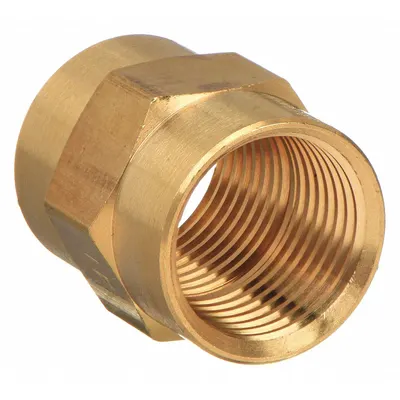 OEM Metal Pipe Straight, 3/8 in x 3/8 in, 1,000 psi, 1 1/8 in Lg - Threaded High-Pressure Pipe Fittings for Potable Water
