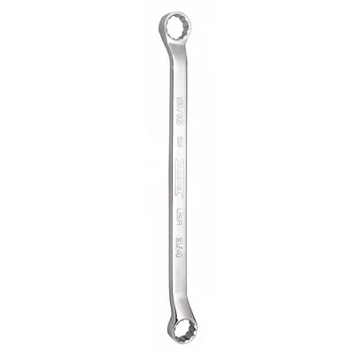 PROTO Double Box Wrench: Alloy Steel, Chrome, 3/4 in_13/16 in Head Size - SAE, Double End, 12-Point, Box End Wrenches