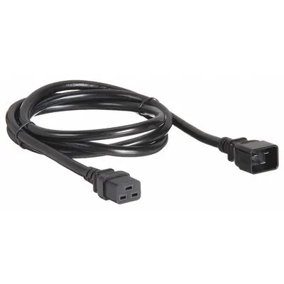 APC BY SCHNEIDER ELECTRIC Power Cord, 6 1/2 ft, C20 to C19, SJT, Rubber - Electronic Equipment Power Cords