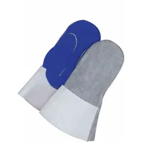 Welding Mitts: Straight Thumb, Gauntlet Cuff, Premium, Gray Cowhide, One Size Glove Size, 1 PR (MPN 64-9-666BF-7)