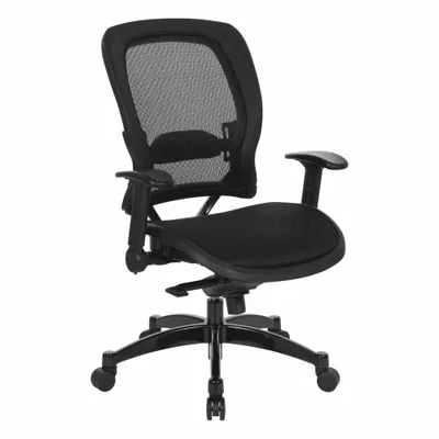 OFFICE STAR PRODUCTS 2787R Adjustable-Arm Office Chair, Black Mesh - Adjustable-Arm Office Chairs