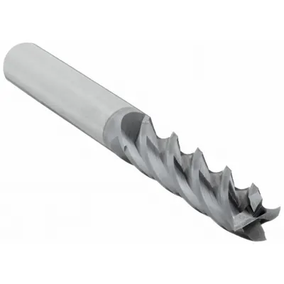 CLEVELAND Square End Mill: Carbide, TiAlN Coated, 4 Flute, 5/16" Mill Dia, 1-1/4" LOC - Fast-Cutting Carbide Square End Mills for Stainless Steel & Super Alloys