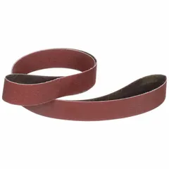 Ceramic abrasive belt with cool-cutting properties for stainless steel and soft metals. Features 60 grit on a YF weight polyester backing. Suitable for grinding, blending, and finishing on ferrous and non-ferrous surfaces. Sold in a 50-pack.