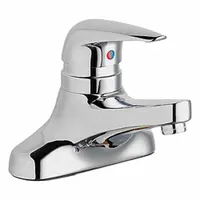 CHICAGO FAUCETS Low Arc Bathroom Faucet: 420, Cast Brass, Polished Chrome Finish, 1.5 gpm Flow Rate (MPN 420-POMPABCP)