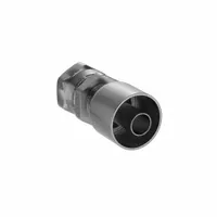 Steel straight hydraulic crimp fitting with BSPP female x genderless crimp connection. Designed for -12 hose dash size and 3/4"-14 thread. Used in hydraulic systems for permanent hose assemblies to connect hose to BSPP threaded ports