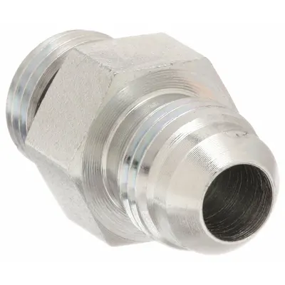 AEROQUIP 202702-4-4S ORB-to-JIC Steel Hydraulic Hose Adapter - ORB-to-JIC Steel Hydraulic Hose Adapters