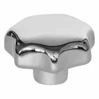 This 7-arm knob is made from 316 stainless steel with a polished finish, providing corrosion resistance in demanding environments. The threaded hole allows for hand-tightening without tools. Typical applications include machinery adjustment, clamping, and positioning where a secure grip and corrosion resistance are required