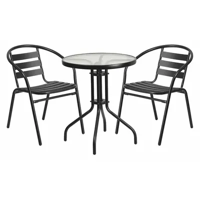 FLASH FURNITURE Round Patio Table Set - Round Patio Table Sets